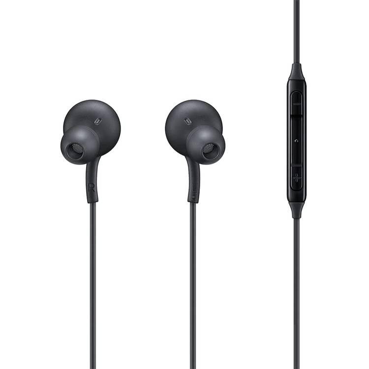 Samsung Stereo Type-C Earphones Sound By AKG with Microphone, Wired Headset, Two-Way Speaker, Tangle-free - Black