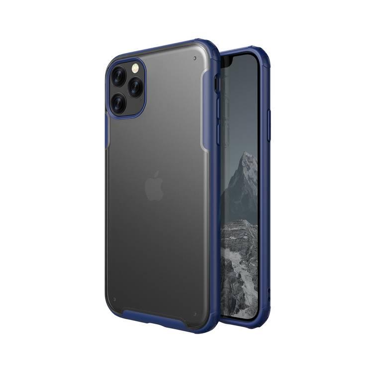 Viva Madrid Vanguard Shield Frost Back Case for iPhone iPhone 11 Pro (5.8"), Shock Resistant, Scratches Resistant, Easy Access to All Ports, Cameras, Buttons and Speakers, Compatible with Wireless Chargers, Blue