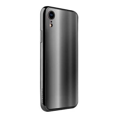 Viva Madrid Vaso Back Case for iPhone Xr (6.1"), Easy Access to All Ports, Cameras, Buttons and Speakers, Compatible with Wireless Chargers - Black