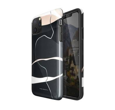 Viva Madrid Meandro Back Case for iPhone 11 Pro Max (5.8"), Shock Resistant, Cameras, Buttons and Speakers, with Wireless Charger - Black