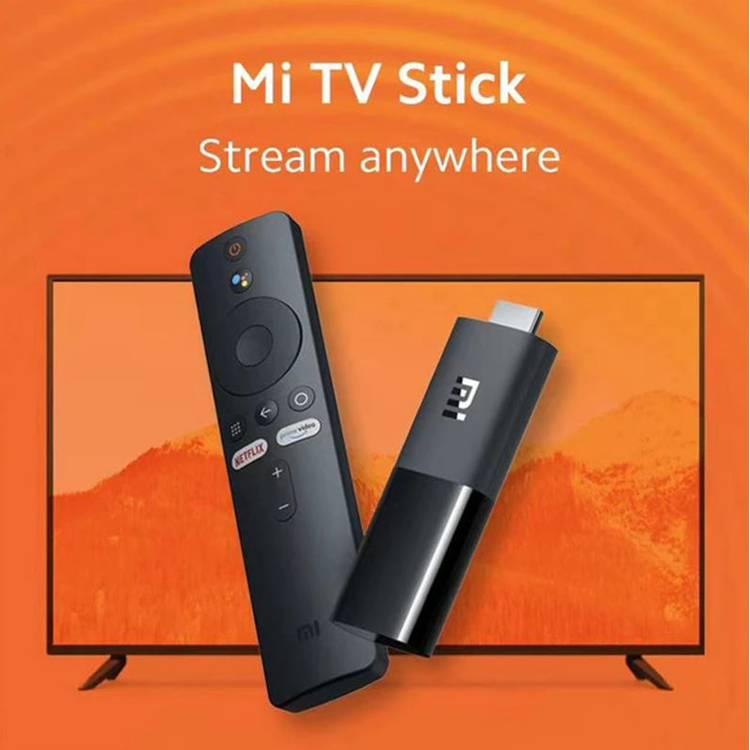 Xiaomi Mi TV Stick with Bluetooth Remote, Plug the stick into any TV, Monitor or Projector with an HDMI Port, Android TV 9.0, Light & Portable TV Stick, Easy to Set-up - Black
