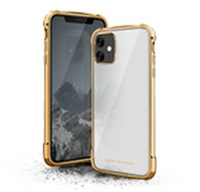Viva Madrid Vanguard Glazo Apple iPhone 11 Pro (5.8") Shock Resistant, Scratches Resistant, Easy Access to All Ports, Cameras, Buttons and Speakers, Compatible with Wireless, Gold