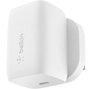 Power Adapter Belkin Power Adapter WCH002myWH USB-C Charger -White