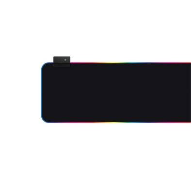 لوحة ماوس للألعاب من بورودو آر جي بي إم ، 14 مؤثرًا ضوئيًا ، قاعدة مطاطية مضادة للانزلاق ، كابل مضفر 1.8 متر ، قابس يو اس بي ، لوحة ماوس سطح مقاومة للماء (36 × 26 × 0.3 سم) - أسود