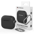 AhaStyle Full Cover Premium Silicone Keychain Portable Case Compatible for AirPods 3, Anti-Scratch, Drop Shock Protection, Easy to Install, Front LED Visible Cover with Carabiner 