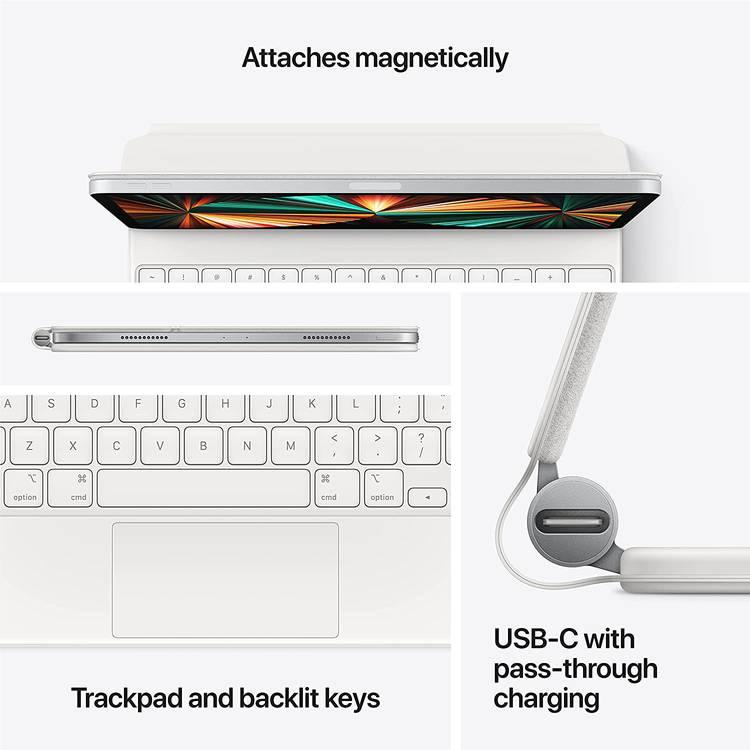 أبل آيباد برو 11 إنش ، الجيل الأول والثاني ، لوحة مفاتيح ماجيك - عربي