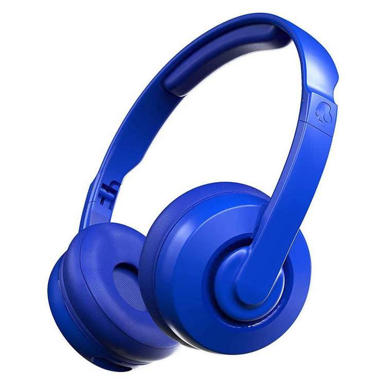 Skullcandy Cassette Wireless Bluetooth On-Ear Headphones with Microphone, Call, Track & Volume Control, 22-hours Battery Life, Flat-Folding & Collapsible Headset, Durable Metal