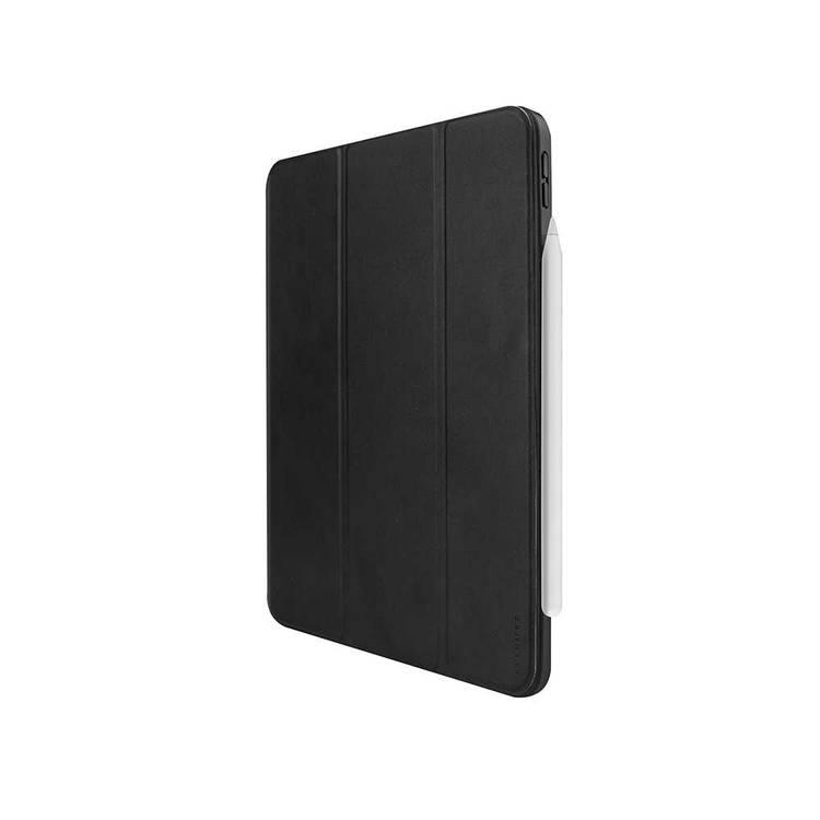 Viva Madrid Elegante Folio TPU Soft Case with Synthetic Leather-Standable with Multi-angle & Typing Angle, Sleep Mode Feature Cover Compatible for iPad Pro 12.9" (2018) - Black