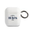 CG MOBILE U.S.Polo Assn. Silicone Uspa Authentic Case Compatible for Airpods 1/2, Scratch Resistant, Shock Absorption & Drop Protection Cover Officially Licensed - White