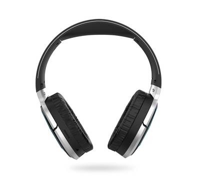 Green Lion Lisbon Series Wireless On-Ear Headphones with Mic, Noise Cancelling, Stretchable & Foldable Head Beam, Pure Bass Sound, 13hours Playtime, Easy Access Controls  - Black