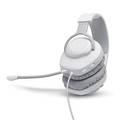 JBL Quantum 100 Wired Over-Ear Gaming Headset with Flip-up Mic, Quantum Sound Signature, Memory Foam Ear Cushions, Voice Focus Directional Boom Mic - White