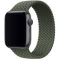 Green Lion Braided Solo Loop Strap, Ergonomic Design Fit & Comfortable Replacement Wrist Band Compatible for Apple Watch 44mm - Green