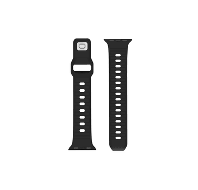 Green Lion Premier Hovel Series Strap, Fit & Comfortable Replacement Wrist Band, Adjustable Straps Compatible for Apple Watch 38/40mm - Black