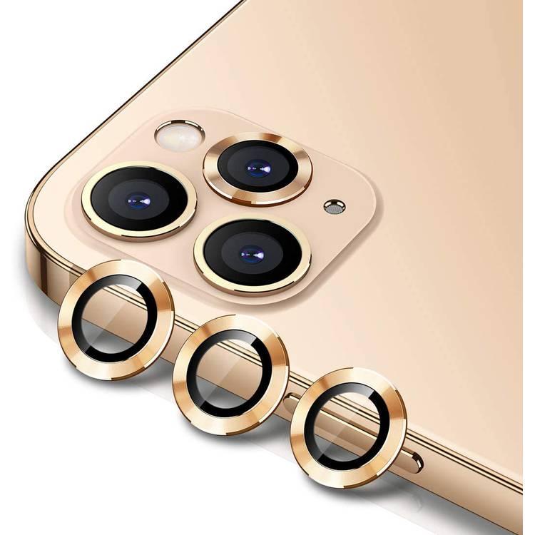 Green Lion Anti-Glare Camera Glass Protector 9H Hardness, Easy to Clean, Anti-Reflective, Anti-Scratch & Explosion-proof Compatible for iPhone 12 Pro Max ( 6.7" ) - Gold