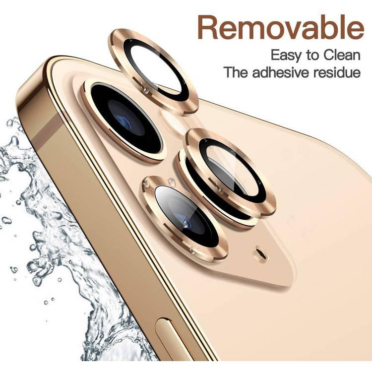 Green Lion Anti-Glare Camera Glass Protector 9H Hardness, Easy to Clean, Anti-Reflective, Anti-Scratch & Explosion-proof Compatible for iPhone 12 Pro Max ( 6.7" ) - Gold