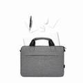 Green Lion Pulito Shockproof Laptop Bag 15.6" Slim Briefcase Handle Bag, Adjustable Shoulder Strap, Protective Laptop Carrying Case for Business, Travel, Casual & School - Gray