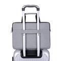 Green Lion Pulito Shockproof Laptop Bag 15.6" Slim Briefcase Handle Bag, Adjustable Shoulder Strap, Protective Laptop Carrying Case for Business, Travel, Casual & School - Gray