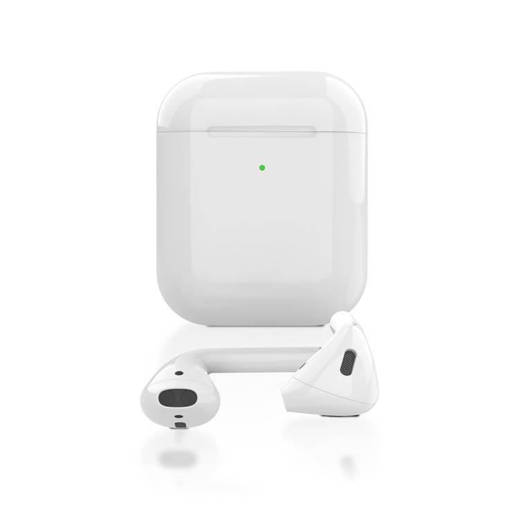 Green Lion True Wireless Bluetooth Earbuds with Built-in Microphone & Charging Case, Pure Sound Base with Touch Sensor, Comfort Fit, Switch Freely Free Berlin Protective Case - White