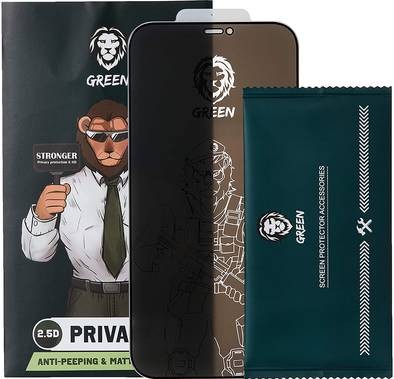 Green Lion 2.5D AG Privacy Glass Screen Protector Compatible for iPhone 12 Pro Max ( 6.7" ) Anti-Scratch, Grease Resistance, Easy Installation, Crystal Clear, Anti-fingerprint