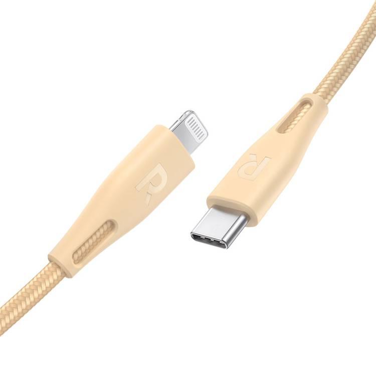 iPhone Cable to Type-C RAVPower RP-CB1004GLD Lightning Cable to Type-C - Gold