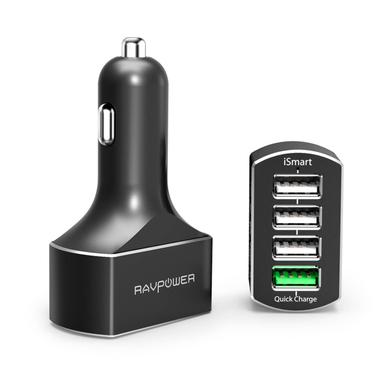 RAVPower Car Charger 4-Port Quick Cha...