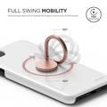 Finger Ring Stand Rotation Cell Phone Ring Holder Stand Silver Circle Kickstand Universal Mobile Phone Ring Grip Stand with iPhone iPad Samsung Other Smartphones Tablet Rose Gold