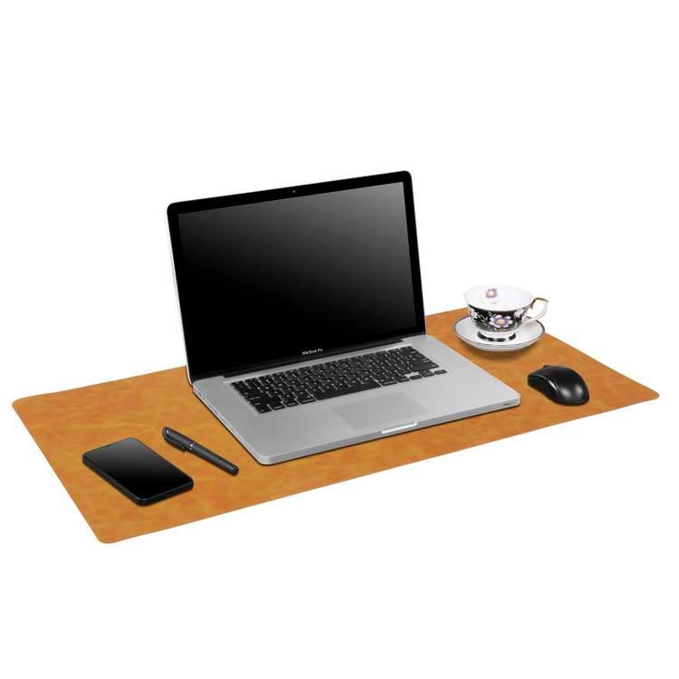 وسادة مكتب جلدية ناعمة نباتية من باورولوجي مناسبة لأجهزة الكمبيوتر المحمول / الكمبيوتر ، واقي طاولة غير قابل للانزلاق للعمل / الألعاب / المكتب / المنزل / الديكور ، وسادة ماوس سطح الكتابة سهلة التنظيف - كونيك