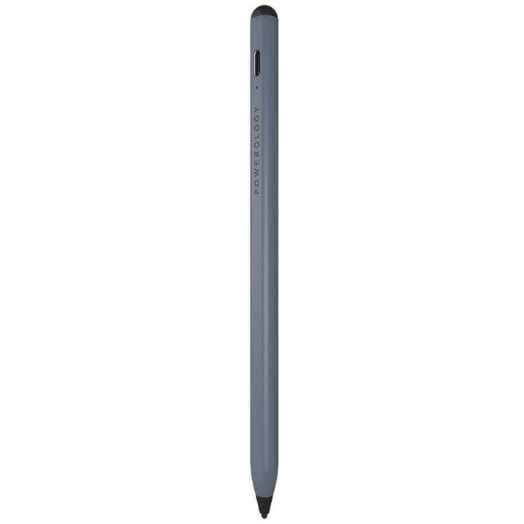 iPad Pen P21STYPGY Powerology Smart Pencil 2in1 Universal 2mm Stylus Pen (iOS/Android) - Gray