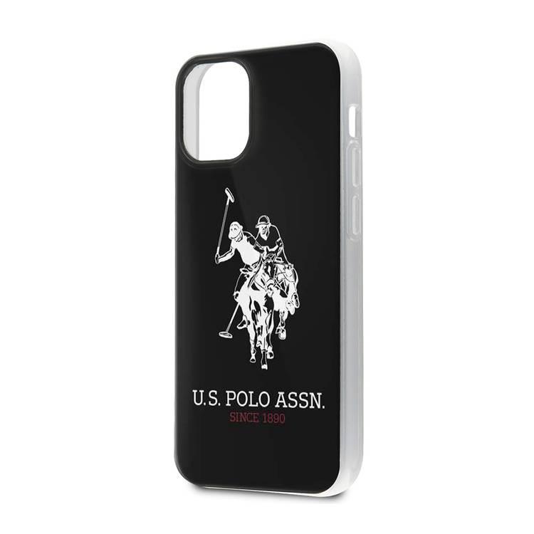 CG MOBILE U.S. Polo Assn. PC/TPU Hard Case Big DH Logo Compatible for iPhone 12 Mini ( 5.4" ) Shock Resistant, Scratches Resistant Back Cover, Easy Access to All Ports