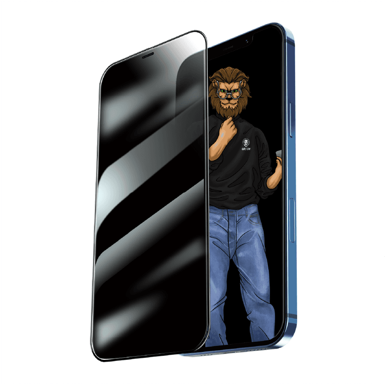 Green Lion 9H Hardness Steve Privacy Full Glass Screen Protector Compatible for iPhone 11 Pro Max (6.5") Anti-Scratch, Shock & Impact Protection