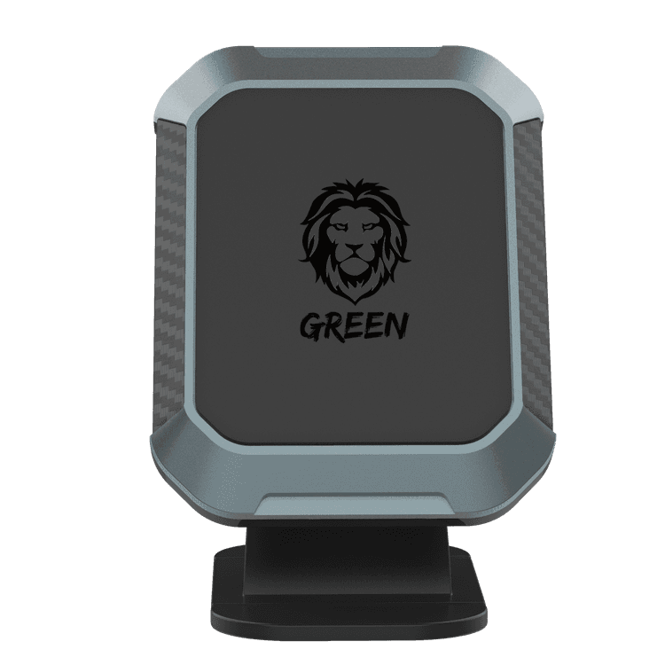 Green Lion Magnetic Car Dash Mount Compatible for All Mobile Phone Devices, 360 Degree Rotation, Strong Magnetic Car Phone Holder, Easy Installation Car Mount - Black