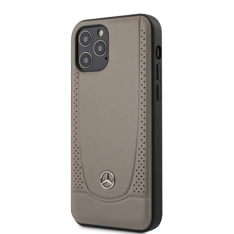 CG MOBILE Mercedes-Benz Leather Urban Hard Case Compatible for iPhone 12 / 12 Pro (6.1") Shock Resistant, Scratches Resistant, Easy Access to All Ports
