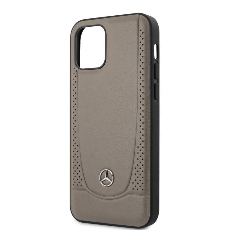 CG MOBILE Mercedes-Benz Leather Urban Hard Case Compatible for iPhone 12 / 12 Pro (6.1") Shock Resistant, Scratches Resistant, Easy Access to All Ports