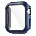 Green Guard Pro PC/TPU Defense Edge Case with Glass Protector, Easy Access to All Ports, Anti-Scratch Protective Case Replacement Compatible for Apple Watch 44mm - Blue