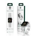 Green Lion Mettalic Grande Acero Correa Bracelet Watch Strap, Fit & Comfortable, Metal Link Bracelet, Replacement Wrist Band Compatible for Apple Watch 42 / 44mm - Silver