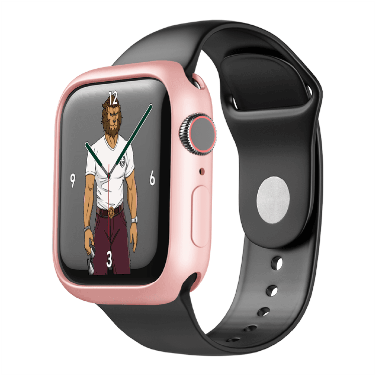 Green Stylin Guard Pro Case, Easy Access to All Ports, Anti-Scratch, Lightweight Protective Bumper Cover Replacement Compatible for Apple Watch 40mm - Pink