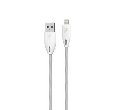 Powerology iPhone Charging Cable, [Apple MFi Certified] braided USB-A To Lightning Cable 1.2 meter / 4 feet with iPhone 12 Pro Max/12 Mini/12, 11 Pro Max/11 Pro/11, XS Max/XS/XR/X, 8 Plus/8 (White)