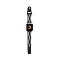 iGuard by Porodo Nike Watch Band, Fit & Comfortable Replacement Wrist Band, Adjustable Straps Compatible for Apple Watch 44mm / 42mm - Black/Gray