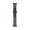 iGuard by Porodo Nike Watch Band, Fit & Comfortable Replacement Wrist Band, Adjustable Straps Compatible for Apple Watch 44mm / 42mm - Black/Red