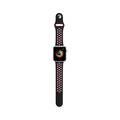 iGuard by Porodo Nike Watch Band, Fit & Comfortable Replacement Wrist Band, Adjustable Straps Compatible for Apple Watch 40mm / 38mm - Black/Red