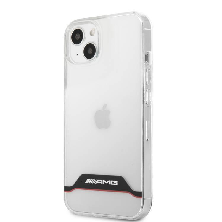 CG MOBILE AMG PC/TPU Hard Case Matte TPU Rim Compatible for iPhone 13 (6.1") Suitable with Wireless Charging Officially Licensed - Black / Red