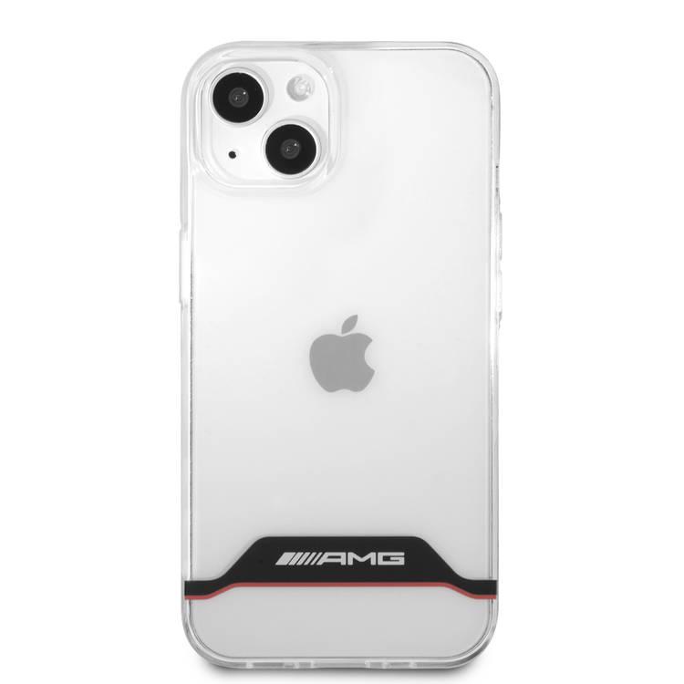 CG MOBILE AMG PC/TPU Hard Case Matte TPU Rim Compatible for iPhone 13 (6.1") Suitable with Wireless Charging Officially Licensed - Black / Red