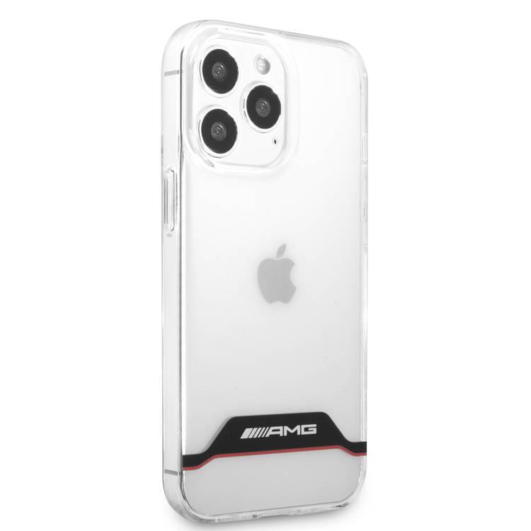 CG MOBILE AMG PC/TPU Hard Case Matte TPU Rim Compatible for iPhone 13 Pro (6.1") Suitable with Wireless Charging Officially Licensed - Black / Red