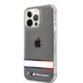 CG MOBILE BMW Motorsport Collection PC/TPU Hard Case Double Horizontal Tricolor Stripes Compatible for iPhone 13 Pro Max (6.7") 