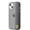 CG MOBILE Ferrari Transparent Hard Case Gradient Print Logo Compatible for iPhone 13 (6.1")) Scratches Resistant, Easy Access to All Ports