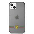 CG MOBILE Ferrari Transparent Case Italia Wings Print Logo Compatible for iPhone 13 Mini (5.4") Scratches Resistant, Easy Access to All Ports