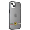  CG MOBILE Ferrari Transparent Case Italia Wings Print Logo Compatible for iPhone 13 (6.1") Scratches Resistant, Easy Access to All Ports
