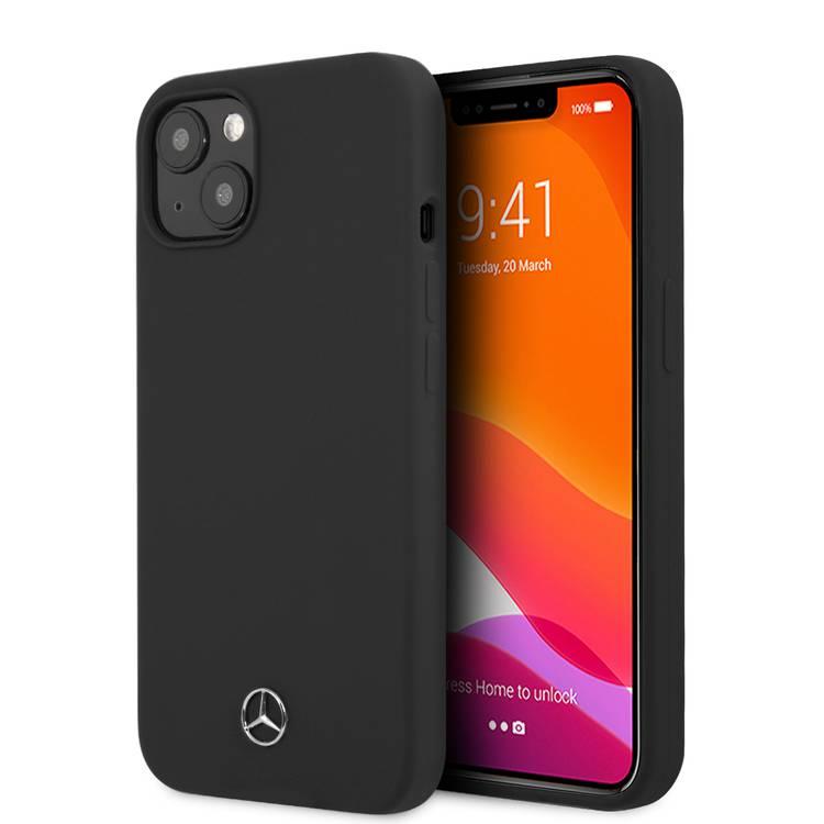 CG MOBILE Mercedes Benz Liquid Silicone Case with Microfiber Lining Compatible for iPhone 13 (6.1") Anti-Scratch, Easy Access to All Ports, Drop Protection