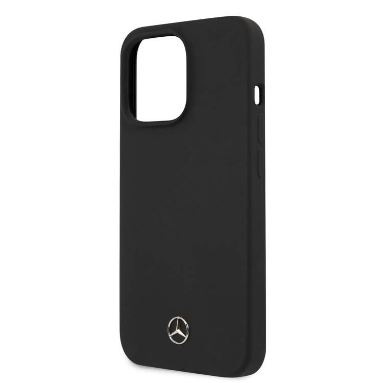 CG MOBILE Mercedes Benz Liquid Silicone Case with Microfiber Lining Compatible for iPhone 13 Pro Max (6.7") Anti-Scratch, Easy Access to All Ports, Drop Protection & Shock Absorption Back Cover Suitable with Wireless Charging Officially Licensed