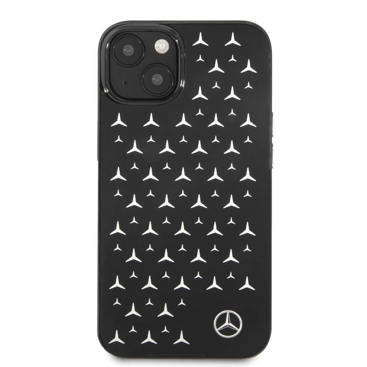 CG MOBILE Mercedes Benz PC/TPU Case with Electroplated Stars Pattern Compatible for iPhone 13 (6.1") Anti-Scratch, Easy Access to All Ports, Drop Protection